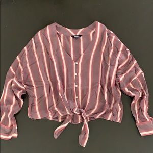 Express Tie Front Blouse